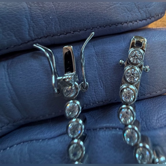 Sterling Silver Evil Eye Tennis Bracelet - Picture 9 of 11